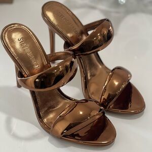 Steve Madden Bronze Heels